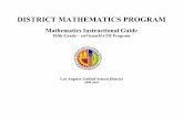 DISTRICT MATHEMATICS PROGRAM · • Topic Test, Alternate Assessment, Reteaching Fractions, decimals, and ... District Mathematics Program Periodic Assessment Blueprint – Fifth
