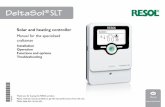 DeltaSol SLT - RESOLcontroller · 3 en Solar and heating controller DeltaSol® SLT The DeltaSol® SLT effortlessly controls even complex systems. 27 pre-config- ured system layouts