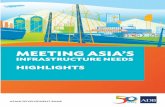 Meeting Asia's Infrastructure Needs: Highlights · Meeting Asia’s Infrastructure Needs Highlights Infrastructure is essential for development. This publication presents the highlights