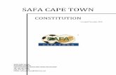 SAFA CAPE TOWN - Pitcherofiles.pitchero.com/clubs/17549/SAFA-Cape-Town...5 LEGAL PERSONALITY ARTICLE 7 7.1 SAFA Cape Town shall be a universitas with full legal personality including