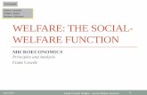Welfare: The Social-Welfare Functiondarp.lse.ac.uk/presentations/MP2Book/OUP/WelfareSWF.pdf · Welfare - Social Welfare function Social Welfare Function Limitations of the welfare