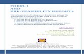 FORM-1 AND PRE-FEASIBILITY REPORTsenvironmentclearance.nic.in/writereaddata/Online/TOR/0_0... · 2015-03-25 · FORM-1 AND PRE-FEASIBILITY REPORTs “Development of Integrated Facilities