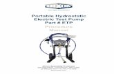 Portable Hydrostatic Electric Test Pump Part # ETP Procedure … · 2019-12-20 · Electric Test Pump 888.226.4673 • dixonvalve.com 4 Procedure for Hydrostatic Testing using Electric