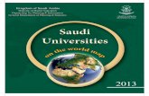 Saudi Universities on the€¦ · list that included universities 301-350, and no other local universities ranked in any of the lists. In addition to the academic ranking, the same