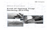 Manual of Instructions End of Spring Trap Netting (ESTN)€¦ · 6.2 Net Storage ... to capture fish by funneling them into a box-shaped crib. The most common type of trap net used