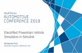 Electrified Powertrain Vehicle Simulation in Simulink · Use Simulink based virtual vehicle capabilities to: – Quantify tradeoffs between vehicle performance characteristics –