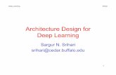 Architecture Design for Deep Learning - University at Buffalosrihari/CSE676/6.4 ArchitectureDesign.pdf · Topics in Architecture Design 1.Basic design of a neural network 2.Architecture