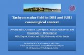 Tachyon scalar field in DBI and RSII cosmological contextmphys9.ipb.ac.rs/slides/Dimitrijevic-D.pdf · Tachyon inflation in an AdS braneworld • Randall–Sundrum models (1999) imagine