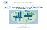 Using Remediation Risk Management to Address Groundwater ... · USING REMEDIATION RISK MANAGEMENT TO ADDRESS GROUNDWATER CLEANUP CHALLENGES AT COMPLEX SITES 1. OVERVIEW Over the past
