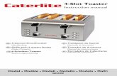 4-Slot Toaster - Nisbets manual gh439.pdf · 4-Scheiben-Toaster Bedienungsanleitung Tostapane da 4 posti Manuale di istruzioni ... Fuse in the plug has blown Replace the plug fuse