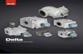 Delta - Itron...» Multi-position meter, changeable on the field » 360 rotating totalizer » Cyble technology Operating Principle Delta meters are volumetric meters. The flow gas