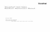 ThinkPad X60 Tablet Hardware Maintenance Manualps-2.kev009.com/pccbbs/mobiles_pdf/42t7849_01.pdf · X60 Tablet Hardware Maintenance Manual. Note Before using this information and