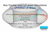 Ray Tracing and Full-wave Simulation of KSTAR LH Wavepsl.postech.ac.kr/kjw16/talks/Bae.pdf · Ray Tracing and Full-wave Simulation of KSTAR LH Wave ... Convolution integral done in