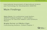 Main Findings of the IAASTD findings of the...Main Findings of the IAASTD Multifunctional perspective of agriculture IAASTD 2008 Approximately 2.6 billion people – men, women and