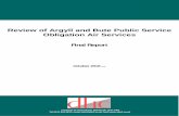 Review of Argyll and Bute Public Service Obligation Air ... Review of Argyll and Bute Public Service