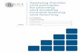 Applying theories and principles for planning and enabling ... · the application of theories and principles for planning and enabling inclusive learning and teaching You can: Portfolio