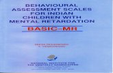 BASIC-MR - NIEPIDniepid.nic.in/Behavioural assesment scales for... · behavioural assessment scales for indian children with mental retardation (basic -mr) reeta peshawaj?ja national