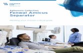 Apheresis Collection Fenwal Amicus Separator · 2018-09-27 · Separator helps blood centers increase their inventory of . lifesaving platelet and plasma products, enhance the efficiency