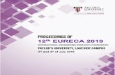 Proceedings of the International Engineering …university2.taylors.edu.my/EURECA/JULY2019/downloads/...iii Preface On behalf of the organizing committee, I am delighted to welcome