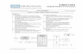 TDMA Digital Radio Processor - ISOTOPE ELECTRONICS · TDMA Digital Radio Processor CMX7161 2013 CML Microsystems Plc Page 2 D/7161_FI-1.0/4 1 Brief Description The CMX7161 FI-1.x