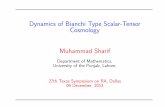 Dynamics of Bianchi Type Scalar-Tensor Cosmology Muhammad ...nsm.utdallas.edu/texas2013/proceedings/1/4/f/Sharif.pdf · Dynamics of Bianchi Type Scalar-Tensor Cosmology Muhammad Sharif