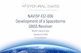 NAVISP-El2-006 Development of a Spaceborne GNSS Receiver GNSS... · 2020-01-27 · NAVISP El2 006 “Space GNSS Receiver” Goal: development of a high performance, COTS based GNSS