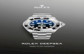 Rolex Deepsea watches engineered by Rolex for deep-sea exploration. D-Blue Dial Honouring a historic