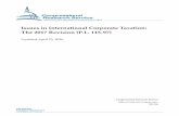 Issues in International Corporate Taxation: The 2017 Revision … · 2020-02-20 · Issues in International Corporate Taxation: The 2017 Revision (P.L. 115-97) Congressional Research