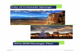 2016-2020 Strategic Plan - Colorado Springs · 2015-10-13 · improve efficiency. As citizen engagement and community connectedness grows through technology and urbanization, governments