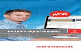 9980000010; Kathrein Signal Analyser · Kathrein Signal Analyser strictly follows the concept of SDR (Software Defined Radio). The input with high quality I/Q-data comes from a suitable