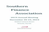 School of Business & Industry ... - Southern Finance · 8:00 a.m.–10:00 a.m. SFA Board of Directors Meeting Sir Harry’s Lounge ... was the 2017 Book Excellence Award Winner in