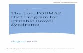 The Low FODMAP Diet Program for Irritable Bowel …...Niagara Health – Low FODMAP Diet Program for IBS 1 | P a g e The Low FODMAP Diet Approach The low FODMAP diet is a diet that