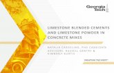 LIMESTONE BLENDED CEMENTS AND LIMESTONE POWDER IN … · • Limestone powder can be blended and interground with Portland cement or it can be added as an aggregate to the concrete