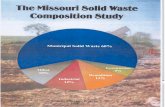 The Missouri Solid Waste Composition Study baseline waste composition study. This study examined MSW at four locations in 1987and estimated industrial waste based on SIC data. A comparison