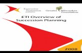 ETI Overview of Succession Planning - Leading Transitionssuccession planning. Leadership succession planning is an ongoing and thoughtful process that is integrated into the organization’s