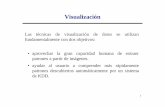 Visualización - Technical University of Valenciajosephorallo.webs.upv.es/docent/doctorat/t2b.pdf · punto en el espacio k-dimensional se hace corresponder con una línea poligonal
