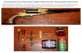 Procedures to clean your 1858 ‘New Army’ Remington ...€¦ · Procedures to clean your 1858 ‘New Army’ Remington Revolver Regimental Quartermaster, Inc. has prepared these
