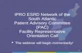 IPRO ESRD Network of the South Atlantic Patient Advisory ......Role of the Network ... who volunteer their time to represent the Network in their dialysis or transplant facility, and