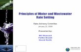 Principles of Water and Wastewater Rate Setting · o Competing objectives o Price elasticity of demand o Comparison with other communities o Affordability of service Topics Covered: