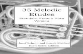 35 Melodic Etudes - Arizona State Universityjqerics/35-Etudes-Schantl-Meifred-horn-sample… · 35 Melodic Etudes – Schantl and Meifred – Standard French Horn Version – Horn