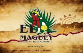 WENOWOFFERCATERING - El Maguey Mexican Resta Enchiladas Verdes $8.99 Three chicken enchiladas topped