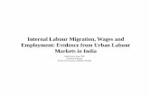 Internal Labour Migration, Wages and Employment: Evidence ... rural areas, particularly to urban areas (Oberai, 1983). • There are other long term rural development programmes such