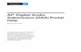 AP Digital Audio Submission (DAS) Portal Help · AP ® Digital Audio Submission (DAS) Portal Help Effective April 2018 The DAS portal is used for submitting audio files for AP Music