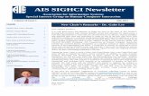 AIS SIGHCI Newsletter · 1. Dear SIGHCI members, It is with great honor and pleasure to begin my term as the chair of AIS SIGHCI. Having been involved with various SIGHCI events and