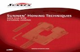 Sunnen Honing Techniques · 3 EXTERNAL HONING In almost all external-honing operations, the ... hardened steel, neither boring nor grinding would be easy because of the length and