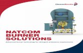 natcom burner solutions · Only Cleaver-Brooks offers complete boiler systems, from fuel inlet to stack outlet, that are completely designed, engineered, manufactured, integrated,