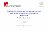 Diagnostic of rowing performance and technique to optimise ......• Rowing technique is an important factor of rowing performance. • It transfers the physical abilities in rowing