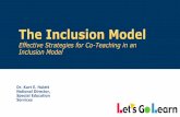 The Inclusion Model Effective Strategies for Co-Teaching ...materials, memorizing information, taking notes, reading text, mnemonics, picture association with notes, and taking tests.