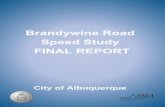 Brandywine Road Speed Study FINAL REPORT...Brandywine Road Speed Study Final Report City of Albuquerque – Department of Municipal Development Page | 3 1.C. BACKGROUND OF SPEED LIMITS