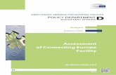 Assessment of Connecting Europe Facility · ASSESSMENT OF CONNECTING EUROPE FACILITY IN-DEPTH ANALYSIS Abstract The paper assesses the first two years of Connecting Europe Facility
